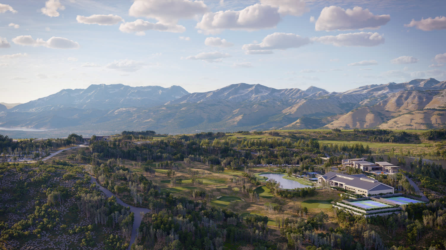 Marcella Jordanelle Ridge amenities from above