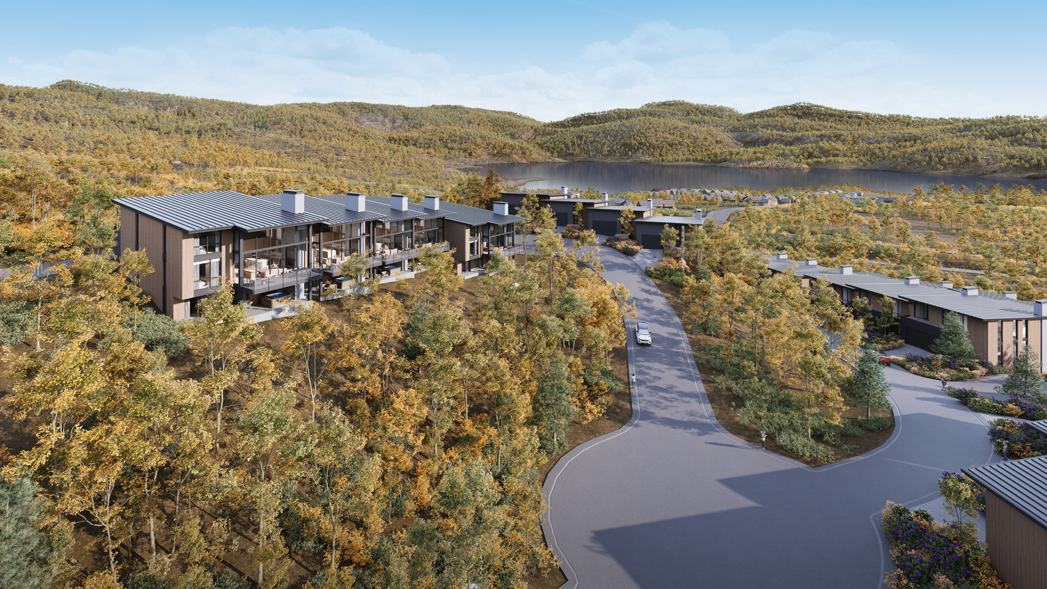 Marcella Landing townhomes at Deer Valley East Village