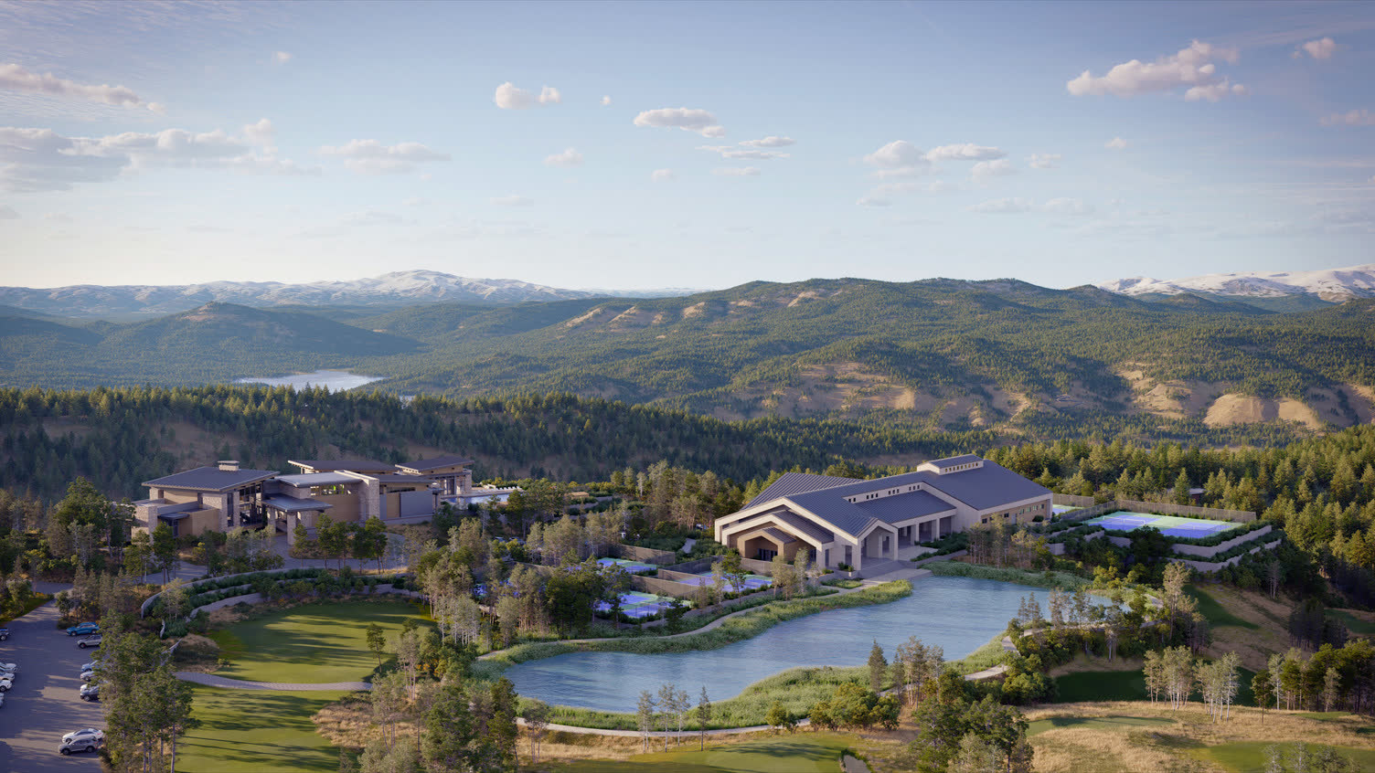 Marcella at Jordanelle Ridge — Family Clubhouse rendering